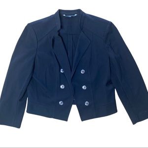 WH/BM Stretch Cropped Blazer Sz 12